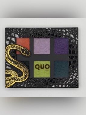 NIB Quo Beauty Halloween Eyeshadow Palette - Snake Embossed 6-Pan